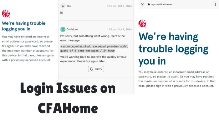 CFAHome Login Issues